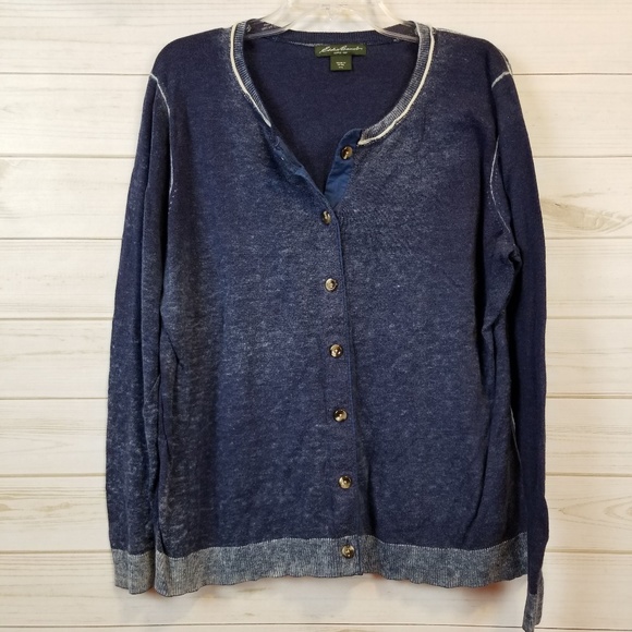 Eddie Bauer Sweaters - Eddie Bauer women's plus size blue cardigan XXL